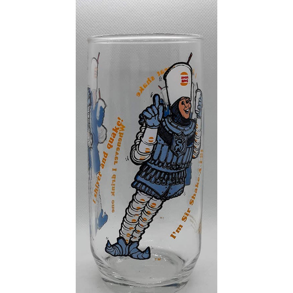 1985 The Chipmunks Simon Glass and 1979 BK Sir Shake A Lot Glass - Picture 4 of 4